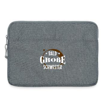 Big Brother Sis Statement Sibling Love - Laptop bag 15" - heather grey - Front