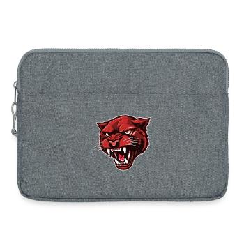 Panther Head Red - Laptop bag 15" - heather grey - Front