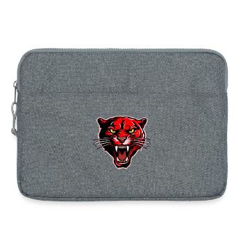 Panther Head Red - Laptop bag 15" - heather grey - Front