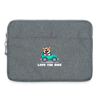 Cooler Spruch Hund Haustiere Lieblingstier Tiere - Laptoptasche 15" - Grau meliert - Vorne