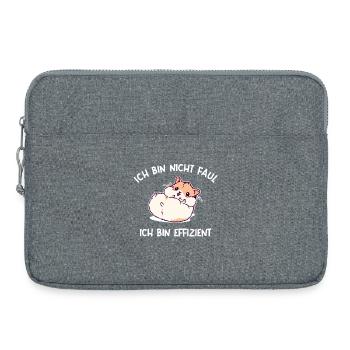 Haustiere Hamster Statement Lieblingstier Heimtier - Laptoptasche 15" - Grau meliert - Vorne