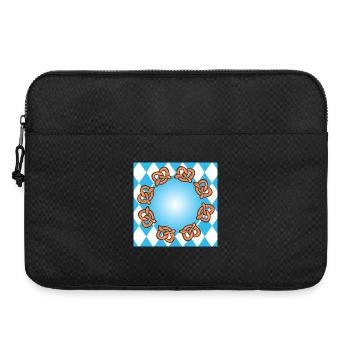 VOLKSFEST DEUTSCHLAND BAYERN BRETZEL BREZEL - Laptoptasche 15" - Schwarz - Vorne