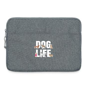 Déclaration de chiot animal préféré - Sacoche pour ordinateur portable 15 pouces - gris chiné - Devant