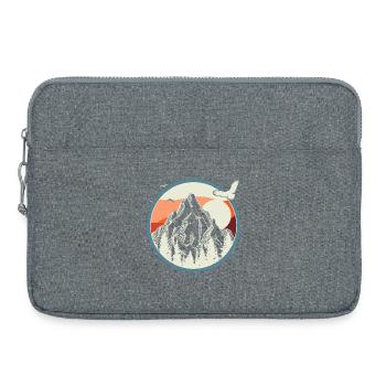 Alpine Circle Sunrise - Laptop bag 15" - heather grey - Front