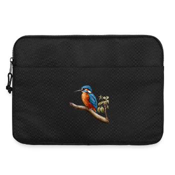 Kingfisher et Kingfisher design pour les amoureux des oiseaux - Sacoche pour ordinateur portable 15 pouces - noir - Devant