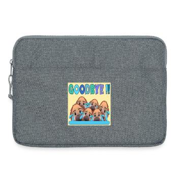 FAREWELL TEAM GOODBYE MONKEY - Laptop bag 15" - heather grey - Front