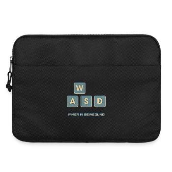 WASD - immer in Bewegung - Laptoptasche 15" - Schwarz - Vorne
