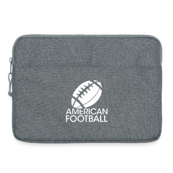 Football fan friends sports icon logo icon graphic - Laptop bag 15" - heather grey - Front