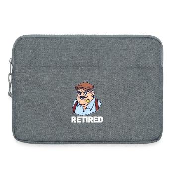 Ruhestand Spruch Rentner Pensionär Freizeit - Laptoptasche 15" - Grau meliert - Vorne