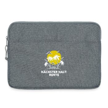 Ruhestand Pensionist Pensionierung Statement - Laptoptasche 15" - Grau meliert - Vorne