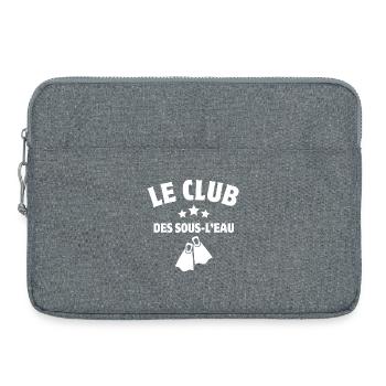 club de plongée, moniteur de plongée, plongeur - Sacoche pour ordinateur portable 15 pouces - gris chiné - Devant