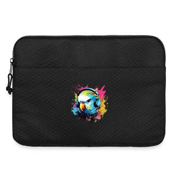 Perruche avec écouteurs Perruches Bird - Sacoche pour ordinateur portable 15 pouces - noir - Devant