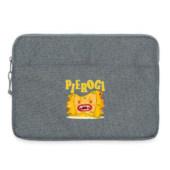 DUMPLINGS HALLOWEEN FOOD - POLISH Nutrition - Laptop bag 15" - heather grey - Front