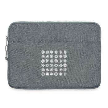 Schneeflocke3 - Laptoptasche 15" - Grau meliert - Vorne