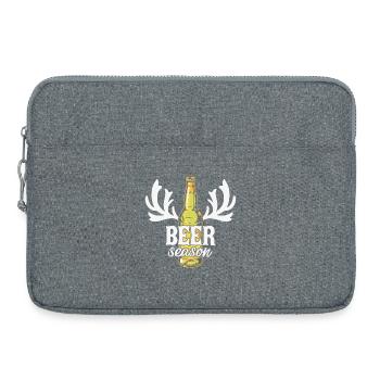 beer, drink a beer, beer fan - Laptop bag 15" - heather grey - Front