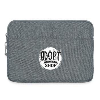 Adopt Don't Shop - Laptop bag 15" - heather grey - Front