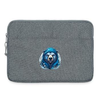 Ours des neiges - Sacoche pour ordinateur portable 15 pouces - gris chiné - Devant
