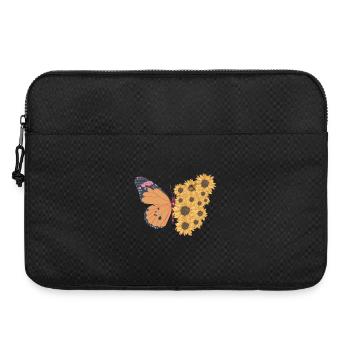Butterfly Summer Sunflowers - Laptop bag 15" - black - Front