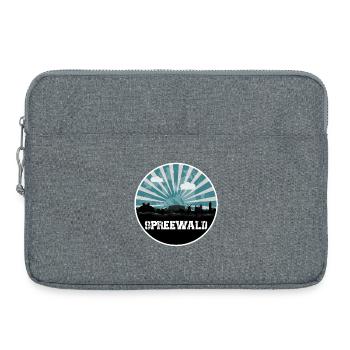 Spreewald Blue Hour Skyline - Laptop bag 15" - heather grey - Front
