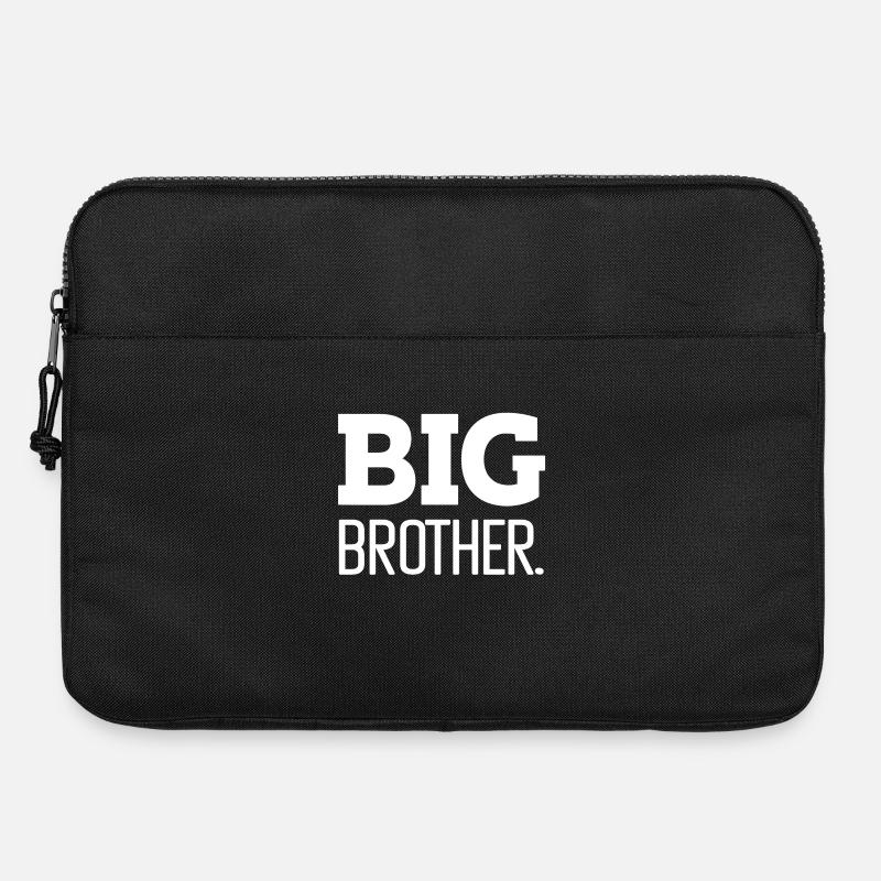 Bold Big Brother Graphic Tee Design - Laptop bag 15" - black