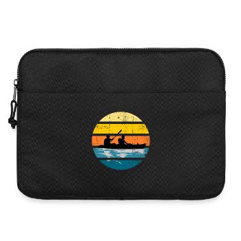 Kayak Duo Sunset Silhouette Circle - Laptoptasche 15" - Schwarz - Vorne