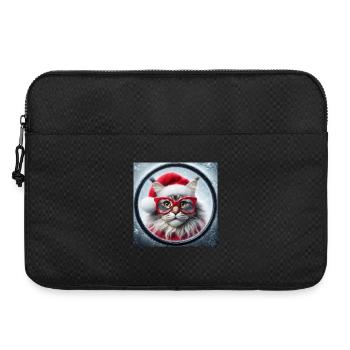 Maine Coon Cat as Santa Claus - Laptop bag 15" - black - Front