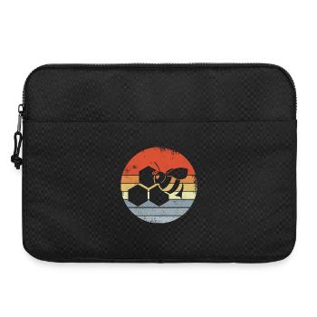 Honey Bee Drawing - Laptop bag 15" - black - Front