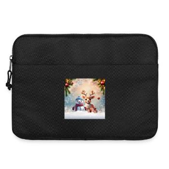 Qu’il est doux ce petit renne - Sacoche pour ordinateur portable 15 pouces - noir - Devant