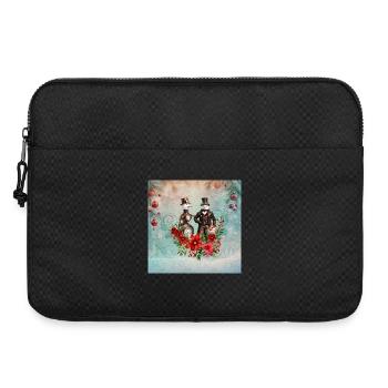 Steampunk Schneemann - Laptoptasche 15" - Schwarz - Vorne