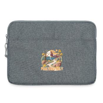 Wandern, Berge - Laptoptasche 15" - Grau meliert - Vorne