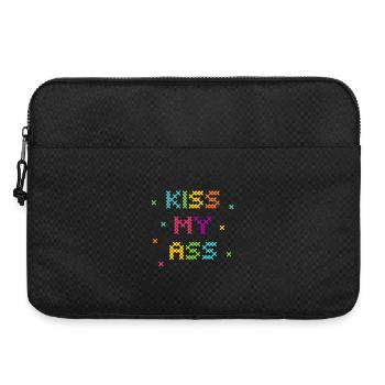 Arc-en-ciel point de croix mot Art Design - Sacoche pour ordinateur portable 15 pouces - noir - Devant
