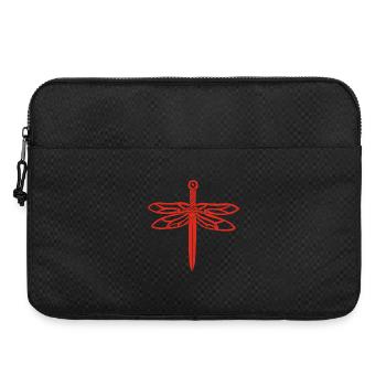 Rotes Schwert und Libellenflügel - Laptoptasche 15" - Schwarz - Vorne