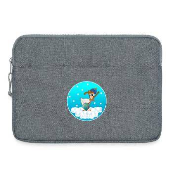 POULAILLER D’HIVER POULAILLERS CHUTES DE NEIGE - Sacoche pour ordinateur portable 15 pouces - gris chiné - Devant
