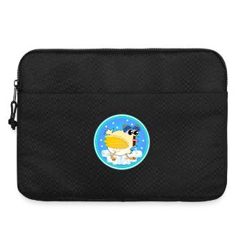 Schnee Winter Hühner - Laptoptasche 15" - Schwarz - Vorne