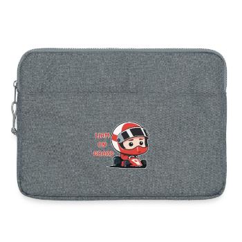 Liam on board - Laptop bag 15" - heather grey - Front