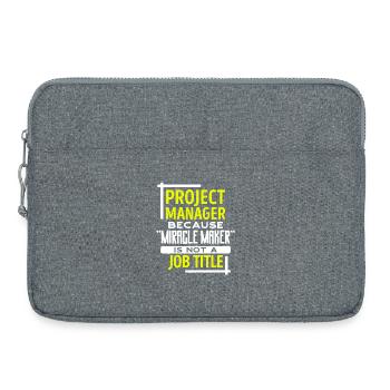 Project Manager Statement Job Manager Careers - Laptop bag 15" - heather grey - Front