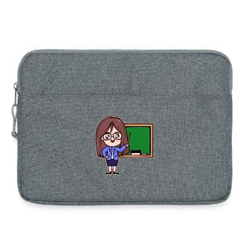 Lehrer Karriere Erfolg Beruf Job Vorgesetzter - Laptoptasche 15" - Grau meliert - Vorne