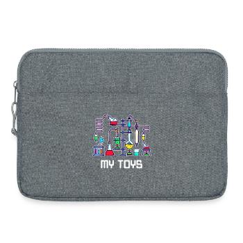 Workaholic Statement Job Scientist Career - Laptop bag 15" - heather grey - Front
