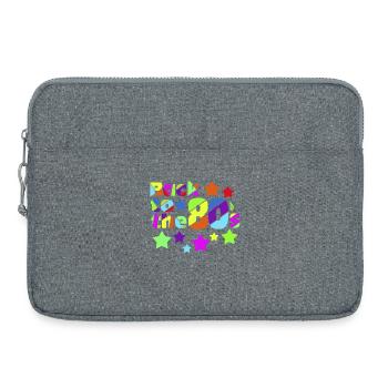 Back to the 80s Neon Stars - Laptoptasche 15" - Grau meliert - Vorne