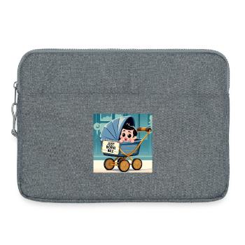 Just Born Boy - Sacoche pour ordinateur portable 15 pouces - gris chiné - Devant