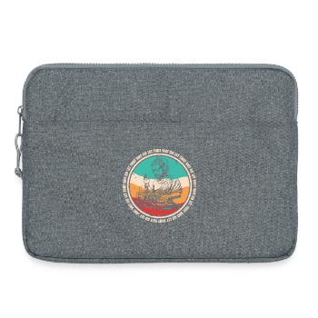 DJ Buddha - let that shit go - Laptoptasche 15" - Grau meliert - Vorne