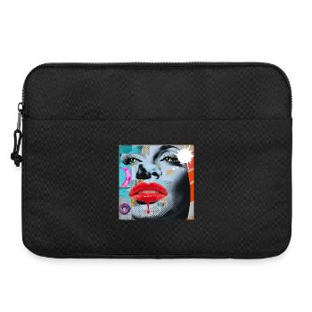 Collage coloré Pop Art - Sacoche pour ordinateur portable 15 pouces - noir - Devant