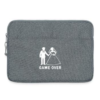 Jeu des jeunes mariés sur le mariage - Sacoche pour ordinateur portable 15 pouces - gris chiné - Devant