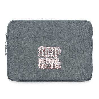 Expression of School Resistance - Laptop bag 15" - heather grey - Front