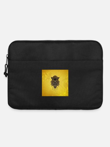 Elegante goldene Steampunk-Eule. - Laptoptasche 15" - Schwarz