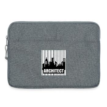 Emploi : Architecte, Travail, Superviseur, Succès, Carrière - Sacoche pour ordinateur portable 15 pouces - gris chiné - Devant