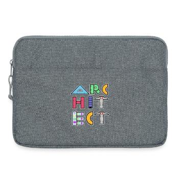 Karriere Architekt Beruf Job Arbeit Vorgesetzter - Laptoptasche 15" - Grau meliert - Vorne