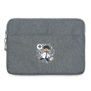 Doktor Beruf Job Vorgesetzter Karriere Erfolg - Laptoptasche 15" - Grau meliert - Vorne