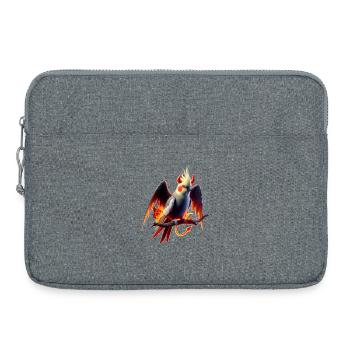 Nymphe du diable (02) - Sacoche pour ordinateur portable 15 pouces - gris chiné - Devant