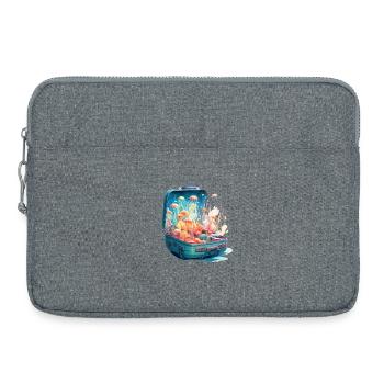 ein Koffer voller Quallen - Jelly Adventure - Laptoptasche 15" - Grau meliert - Vorne